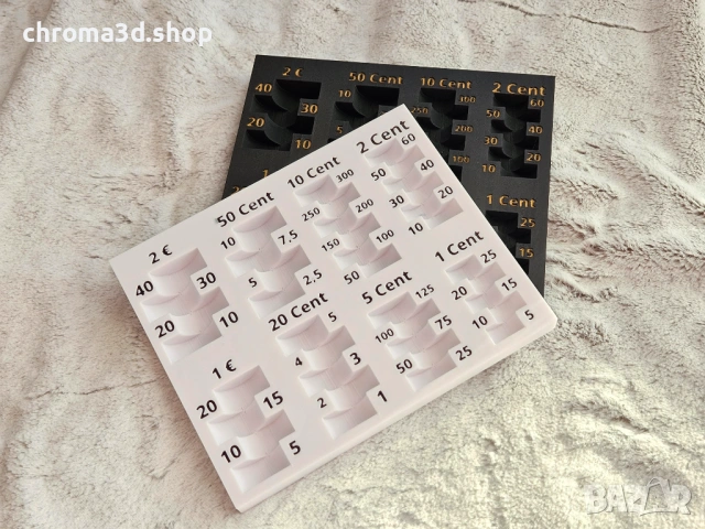 Компактен малък Евро монетник. Compact and small euro coins tray, снимка 6 - Друго търговско оборудване - 53078983