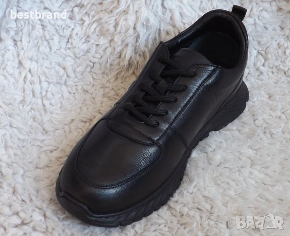 Маратонки, черни, естествена кожа, код 541/ББ1/69, снимка 5 - Спортно елегантни обувки - 37470035