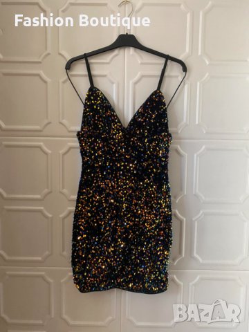 Уникална блестяща рокля с пайети ХИТ, снимка 3 - Рокли - 39121922