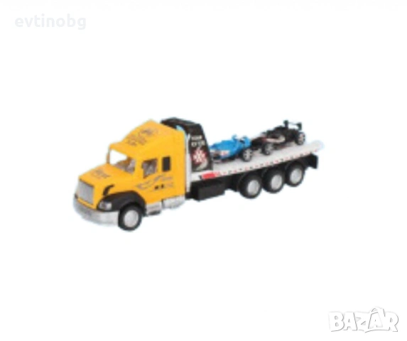 Автовоз, две състезателни коли, снимка 4 - Коли, камиони, мотори, писти - 53921564