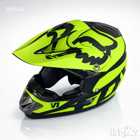 Кросова каска FOX V1, Full Face, DOT Сертификат, Размер: S; M;, снимка 3 - Аксесоари за велосипеди - 46773363