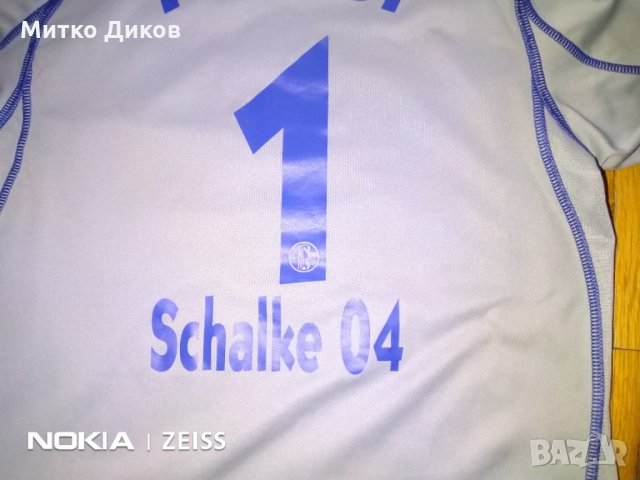 Шалке тениска Адидас 2009г №1 Нойер -7-8год -128см бадж бундестлига, снимка 8 - Футбол - 31225169