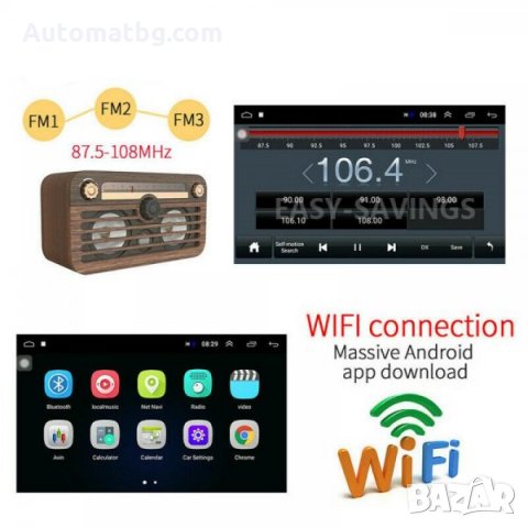 Мултимедия Automat, Double Din, Car Stereo, Android 9.1, 9 Inch, снимка 8 - Аксесоари и консумативи - 31874222