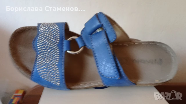 Тюркоазено сини чехли Inblu, снимка 1