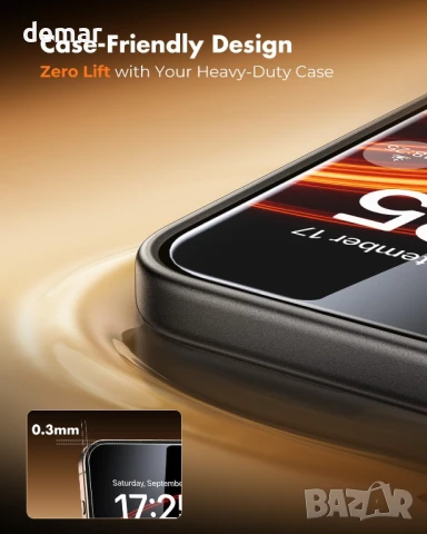 UNBREAKcable Протектор за екран с антирефлексно покритие за iPhone 16 Pro Max [2 броя], снимка 6 - Фолия, протектори - 51373708