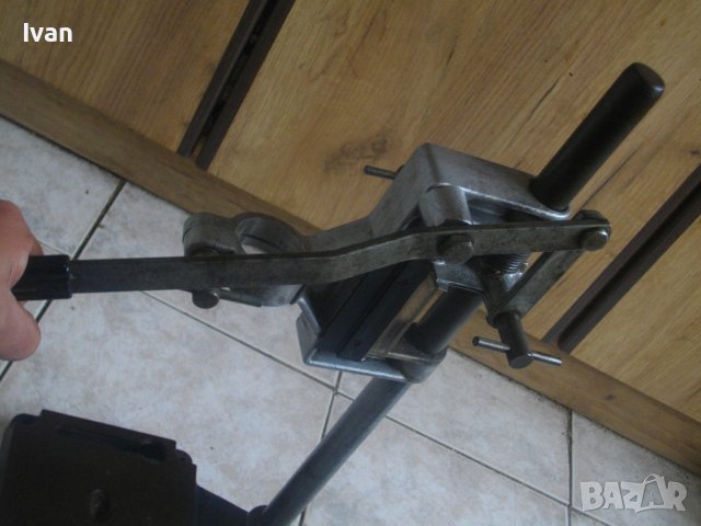 ф43мм-Немска Професионална Стойка За Бормашина-AEG/Нова WOLFCRAFT-Ход 85мм-70мм-Голяма-6кг/8кг-, снимка 10 - Бормашини - 40785030