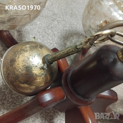 Полилей за хол с 5 лампи, снимка 2 - Лампи за таван - 53895913