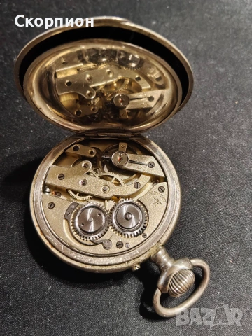 Швейцарски джобен часовник X.OSBY 1925г. - 15 РУБИНА - ПРОМОЦИЯ, снимка 12 - Джобни - 48361698