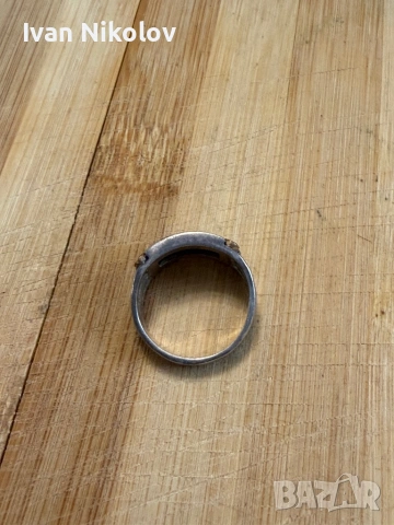 Османски мъжки  сребърен пръстен с тугра , снимка 5 - Пръстени - 54182828
