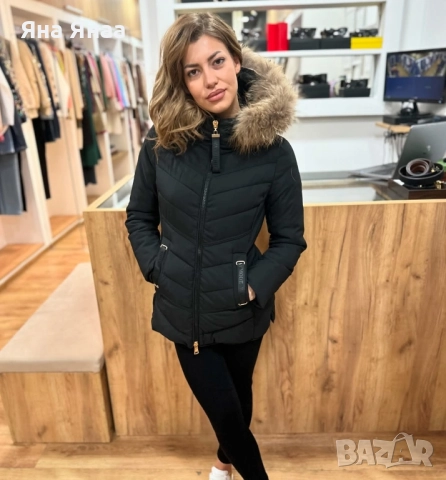 Зимно яке с естествен косъм , снимка 1