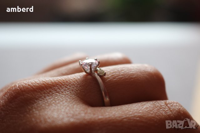 Нежен и елегантен сребърен пръстен - модел R078, снимка 9 - Пръстени - 28952042