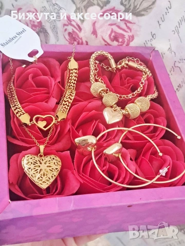 комплект медицинска стомана , снимка 7 - Бижутерийни комплекти - 53228420