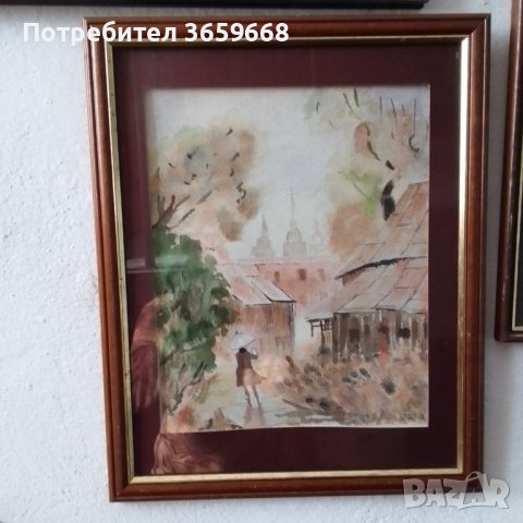 Картина туш и водни бои, снимка 5 - Картини - 40852274