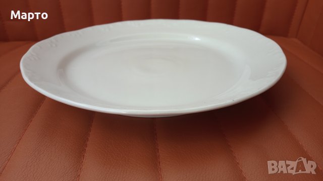 Две големи порцеланови чинии, различни от един сервиз, снимка 8 - Чинии - 42107189