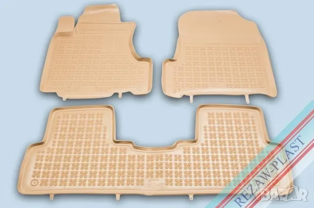 Гумени стелки Rezaw-Plast за Honda CR-V (2006-2012) - тип леген - Бежови