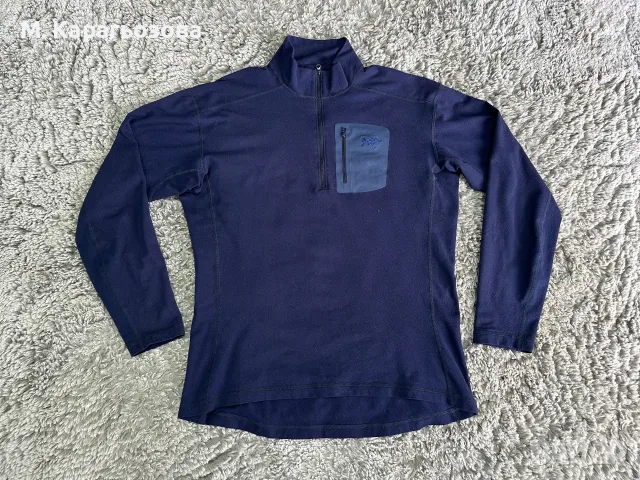 Мъжки полар Arc’teryx Rho, Размер М, снимка 2 - Спортни дрехи, екипи - 56453154