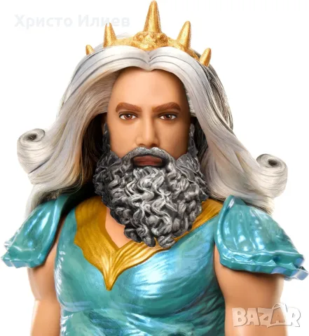 Кукла Малката русалка Ариел Урсула Цар Тритон Disney Оригинални Големи 3 броя, снимка 9 - Кукли - 50124857