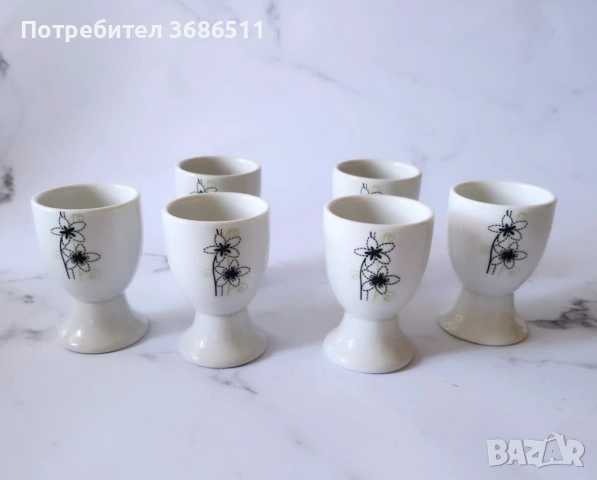 Порцеланови коктиери, снимка 3 - Прибори за хранене, готвене и сервиране - 53882351