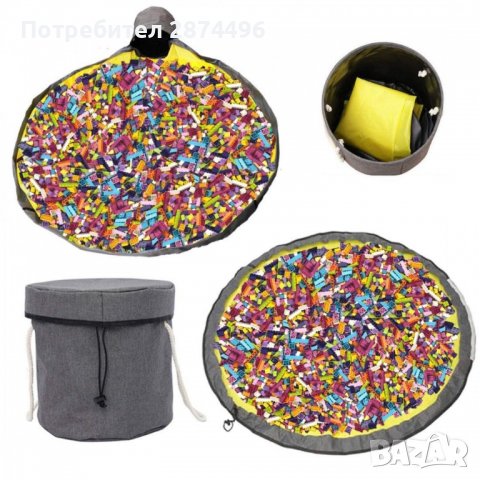 2 в 1 Кошица за играчки с постелка за игра - код 3255, снимка 7 - Други - 34510649