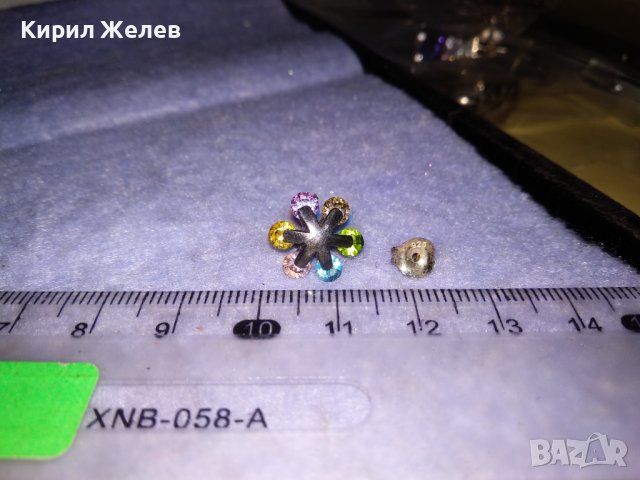 ПРЕКРАСНА СКЪПОЦЕННА СРЕБЪРНА ОБЕЦА СНЕЖИНКА СРЕБРО 925 с РАЗНОЦВЕТНИ ФАСЕТИРАНИ КАМЪНИ 27256, снимка 12 - Обеци - 39654136