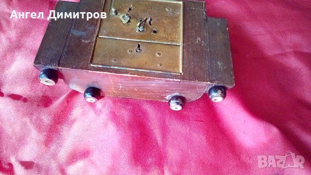 Стар настолен часовник касичка , снимка 5 - Антикварни и старинни предмети - 42043560
