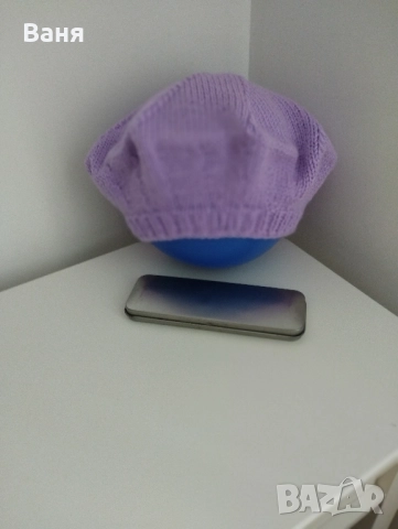 плетена дамска шапка, снимка 11 - Шапки - 51858251