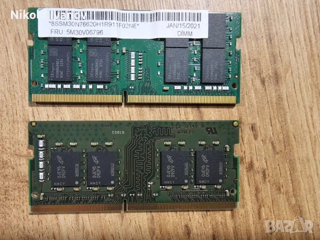 2X16GB 32GB DDR4 SODIMM 3200/2933Mhz RAM памет | Тествана! | за лаптоп, снимка 2 - RAM памет - 54245839
