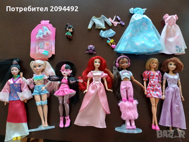 Лот кукли Monster High, Disney, Barbie Dream Besties, Mattel