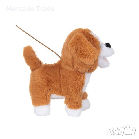 Механично куче Mercado Trade, С движение и звук, Кафяв, снимка 2 - Електрически играчки - 42733470