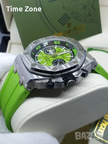 Audemars Piguet Royal Oak Offshore Diver Chronograph 42mm Steel Green Dial Различни Цветове, снимка 4 - Мъжки - 54045129