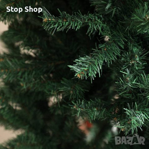 LED Изкуствена коледна елха PVC зелена 240см, снимка 6 - Декорация за дома - 38136517