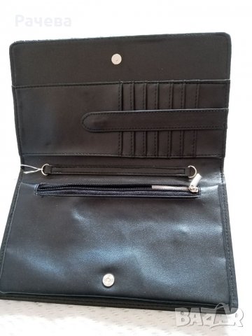 Голям черен портфейл, снимка 2 - Портфейли, портмонета - 34056548