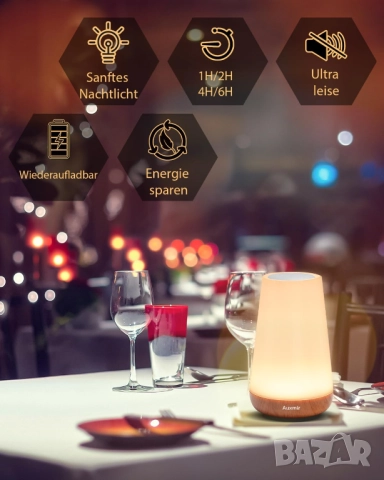 LED нощна лампа Auxmir, снимка 5 - Лед осветление - 52038154