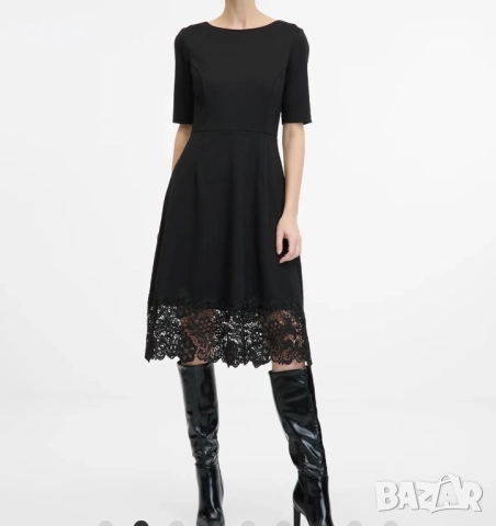 Черна рокля с дантела