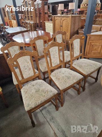 К-т Масивни Столове-6бр-внос от Германия!ОБЯВЕНАТА ЦЕНА Е ЗА БРОЙ!, снимка 2 - Столове - 53902684