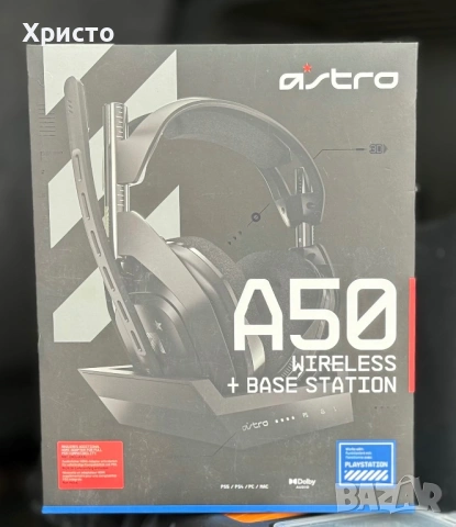 НОВО!!! Геймърски безжични слушалки (Over-ear) Logitech ASTRO A50 Wireless + Base Station , снимка 2 - Bluetooth слушалки - 53942099