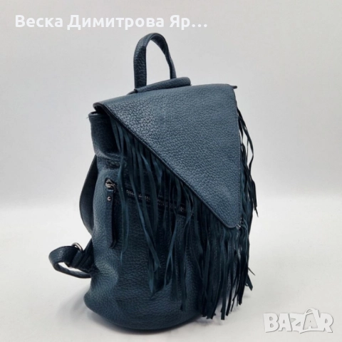 Дамска раница от еко к. с ресни – бохо стил, удобство и обем (36×30×16 см), снимка 10 - Раници - 52574149