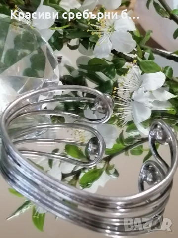 Стара, масивна сребърна гривна 18.98гр , снимка 4 - Гривни - 54035127