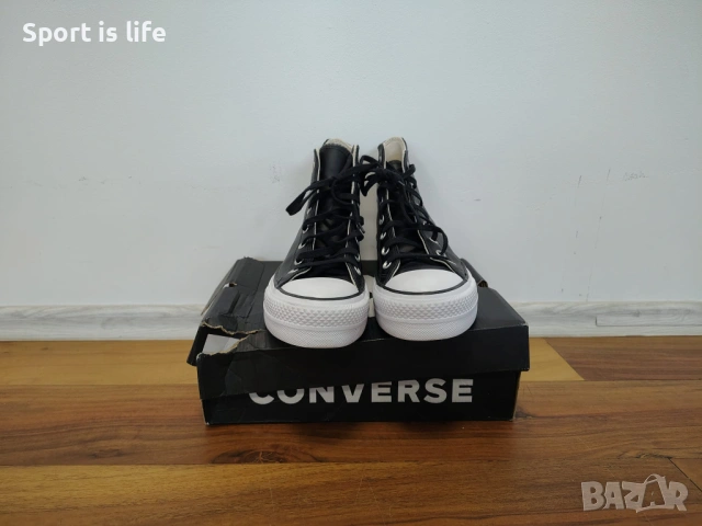 Converse Сникърси Chuck Taylor All Star Leather Platform Hi, 39 1/2 EU, снимка 2 - Кецове - 53120916