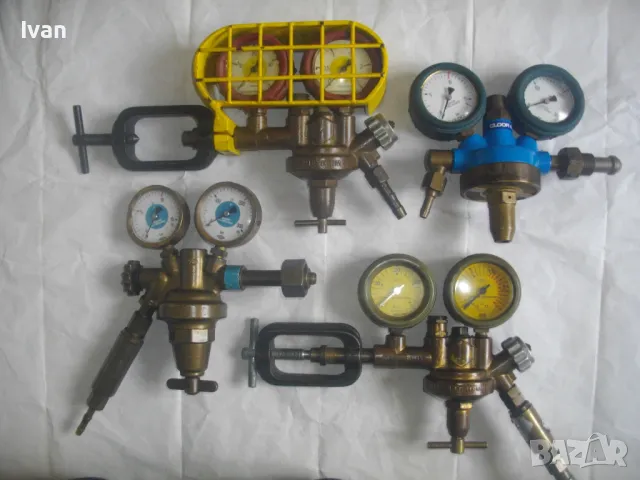 Оксиженен оригинален РЕДУЦИР ВЕНТИЛ РАЗЛИЧНИ за кислород ацетилен MESSER GRIESHEIM EWO GLOOR 315 bar, снимка 2 - Други инструменти - 47548101