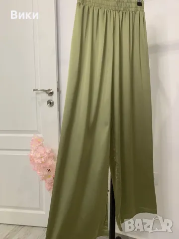 Сатенен панталон в размер S-M, снимка 7 - Панталони - 49337479