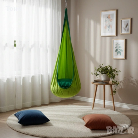 Висящ стол пашкул Cocoon - идеален за игра и релакс, снимка 9 - Градински мебели, декорация  - 54142393