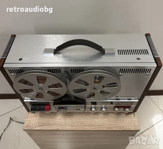 🔈Ретро ролков магнетофон с вграден усилвател и колони  TELEFUNKEN M204 TS E 4 - профилактиран, снимка 7 - Радиокасетофони, транзистори - 56180005