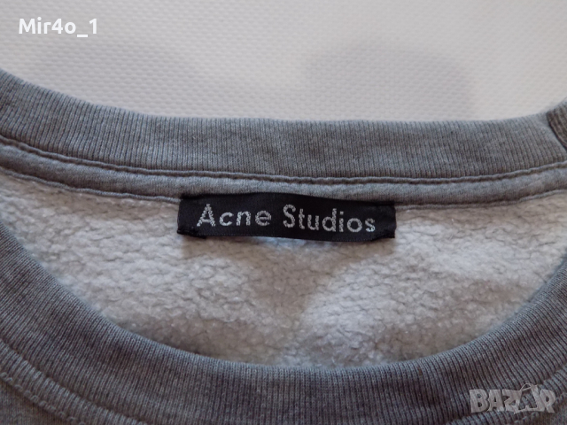 блуза acne studios худи фанела горнище суитчър елек оригинал дамска XS, снимка 4 - Блузи с дълъг ръкав и пуловери - 44642435