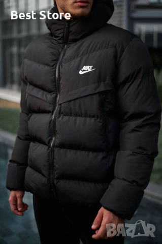 Nike Зимно Черно Мъжко Яке , снимка 2 - Якета - 52707666