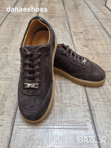 Дамски спортни обувки от естествен велур в шоколадов цвят , снимка 2 - Дамски ежедневни обувки - 53890438