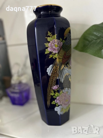 Винтидж японска порцеланова ваза, снимка 12 - Вази - 52894619