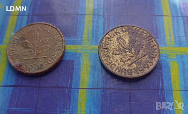 2 Монети по 10 Pfennig 1993 J & D Федерална Република Германия, снимка 2 - Нумизматика и бонистика - 52063171