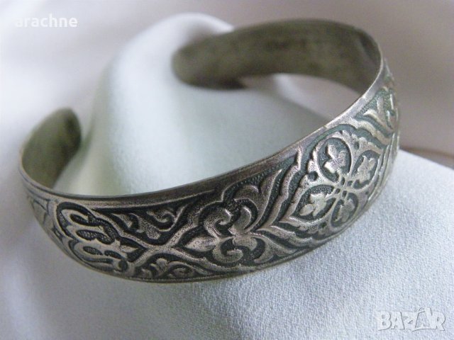 Османска възрожданска сребърна гривна, снимка 3 - Други ценни предмети - 39045676