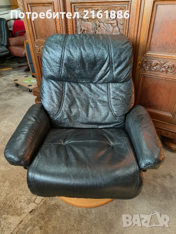 3965 Relax кресло от естествена кожа 
